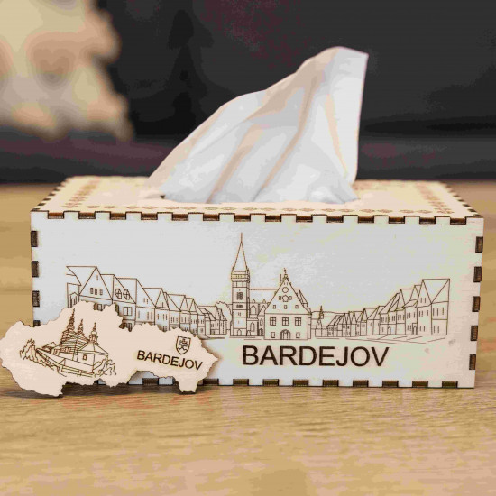 Krabička na servítky BARDEJOV - Kúpele Bardejov