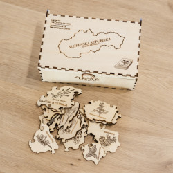 Drevené puzzle v krabičke - Herbár liečivých rastlín