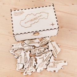 Drevené puzzle v krabičke - Kúpele a aquaparky