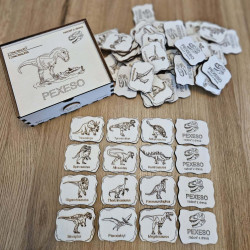 Drevené PEXESO DINOSAURY