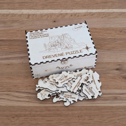NAJKRAJŠIE MIESTA NA SLOVENSKU - Drevené puzzle v krabičke